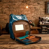 Leather bags and wallets