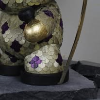 Sculptures & objects crafted with wood & rye straw