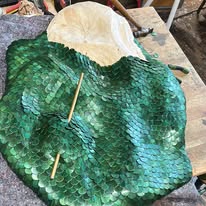 Sculptures & objects crafted with wood & rye straw